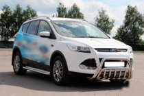 Ford Kuga/Escape 2013-2019 рр. Кенгурятник WT002 (нерж.) фото 2