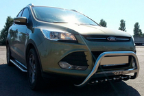 Ford Kuga/Escape 2013-2019 рр. Кенгурятник WT004 (нерж.) фото 2