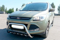 Ford Kuga/Escape 2013-2019 рр. Кенгурятник WT004 (нерж.) фото 3
