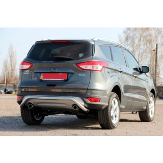 Задня дуга AK007 (нерж) Ford Kuga 2008-2013 рр. фото 2