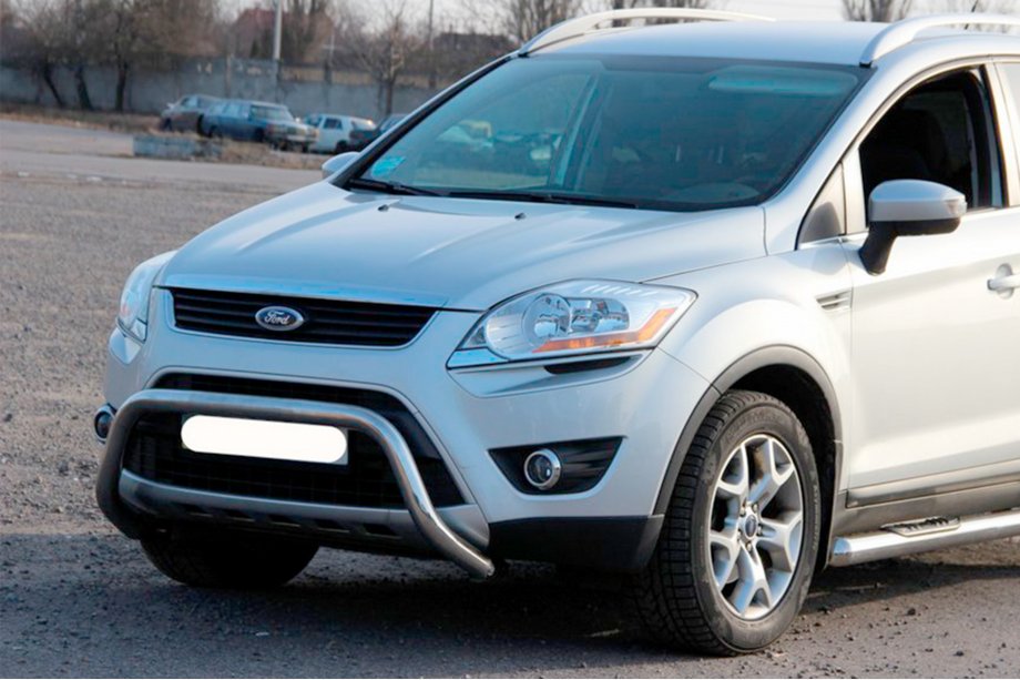 Ford Kuga 2008-2013 рр. Кенгурятник WT007 (нерж.) Image