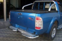 Ford Ranger 2007-2011 рр. Задні кути AK003 (2 шт., нерж.) фото 2