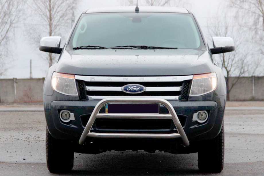 Ford Ranger 2011-2022 рр. Передній захист WT022 (нерж.) Фото 1