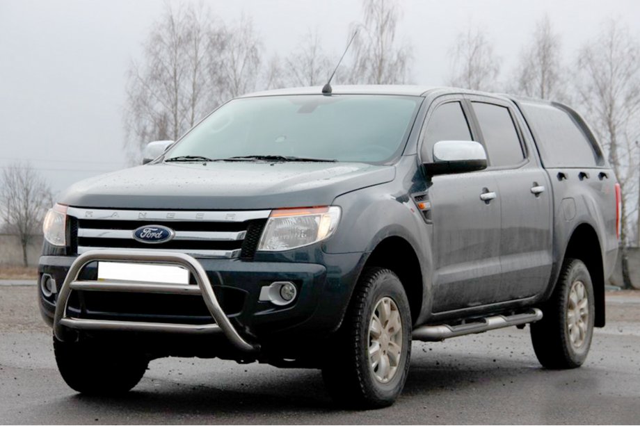 Ford Ranger 2011-2022 рр. Передній захист WT022 (нерж.) Фото 3
