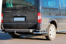 Ford Transit 2000-2014 рр. Задні куточки AK003-Double (нерж.) фото 1
