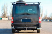 Ford Transit 2000-2014 рр. Задні куточки AK003-Double (нерж.) фото 2