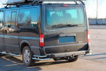 Ford Transit 2000-2014 рр. Задні куточки AK003-Double (нерж.) фото 3