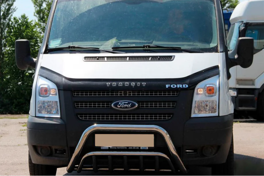 Ford Transit 2000-2014 рр. Кенгурятник WT002 (2006-2014, нерж.) Image