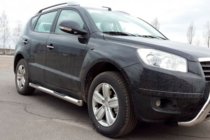 Geely Emgrand X7 2011- рр. Бічні труби (2 шт., нерж) фото 4
