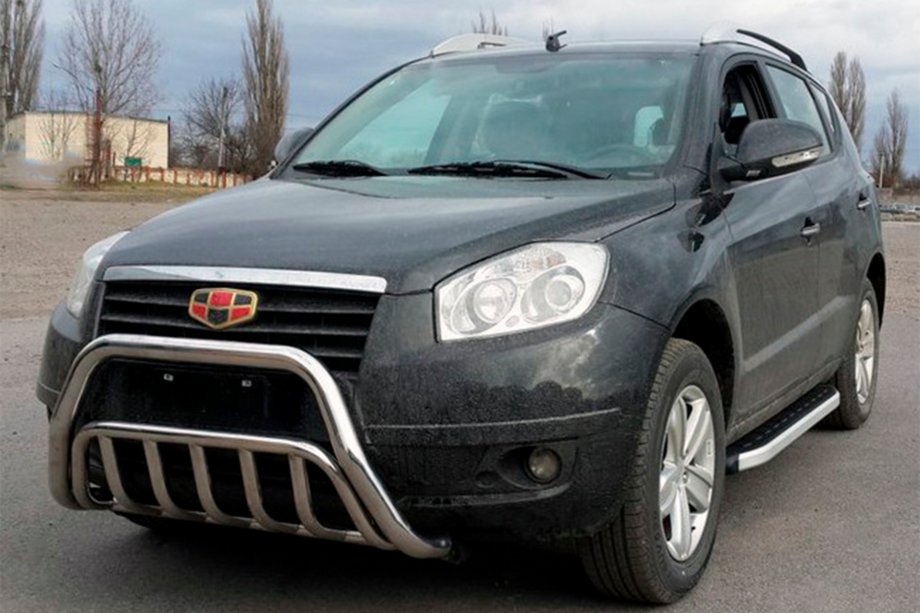 Geely Emgrand X7 2011- рр. Кенгурятник WT002 (нерж.) Image