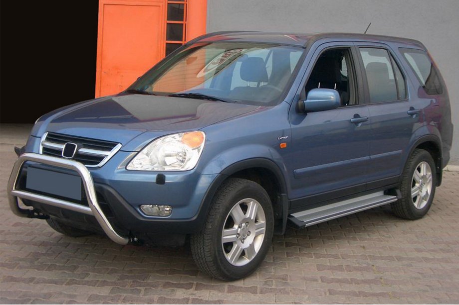 Honda CRV 2001-2006 рр. Кенгурятник WT005 (нерж.) Фото 2