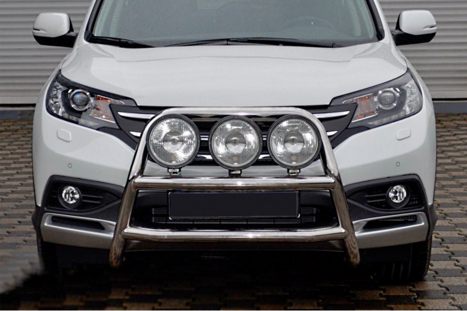 Honda CRV 2012-2016 рр. Передній захист WT018 (нерж.) Фото 2