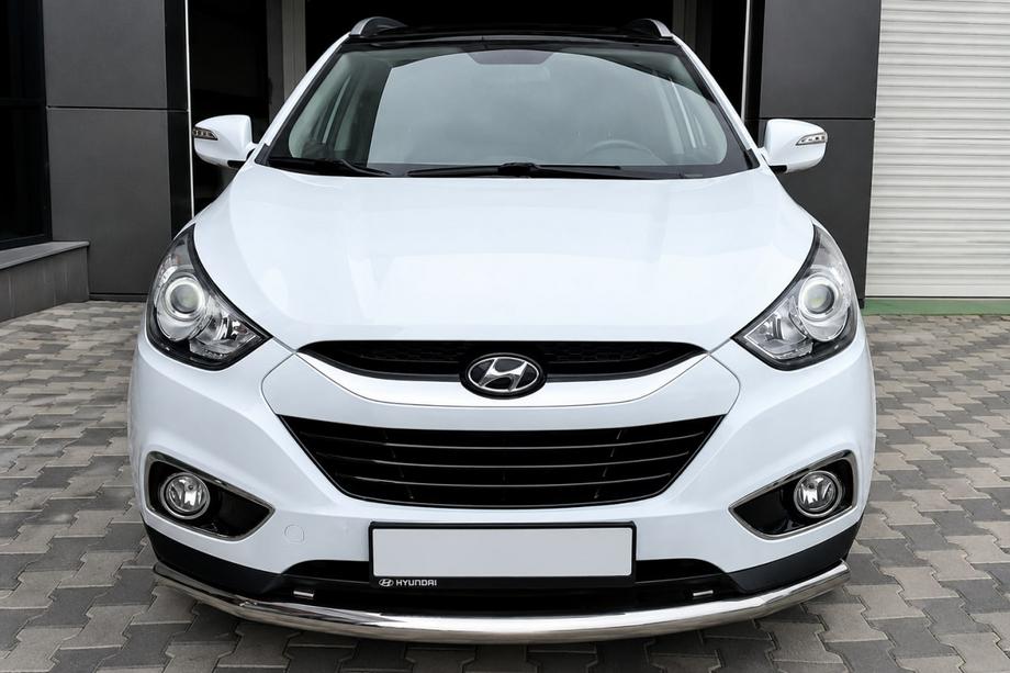 Hyundai IX-35 2010-2015 рр. Передня дуга ST008 (нерж.) Фото 1