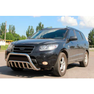 Кенгурятник WT002 (нерж.) Hyundai Santa Fe 2 2006-2012 рр. фото 2