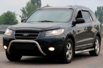 Hyundai Santa Fe 2 2006-2012 рр. Кенгурятник WT007 (нерж.) фото 1