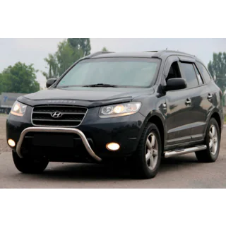 Кенгурятник WT007 (нерж.) Hyundai Santa Fe 2 2006-2012 рр. фото 1