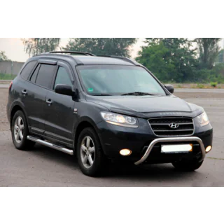 Кенгурятник WT007 (нерж.) Hyundai Santa Fe 2 2006-2012 рр. фото 2
