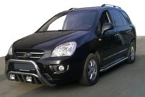 Kia Carens 1999-2012 рр. Кенгурятник WT002 (нерж) фото 1
