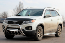 Kia Sorento II XM 2009-2014 рр. Кенгурятник WT002/2 (нерж.) фото 1