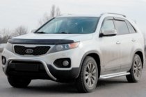 Kia Sorento II XM 2009-2014 рр. Кенгурятник WT007 (нерж.) фото 1