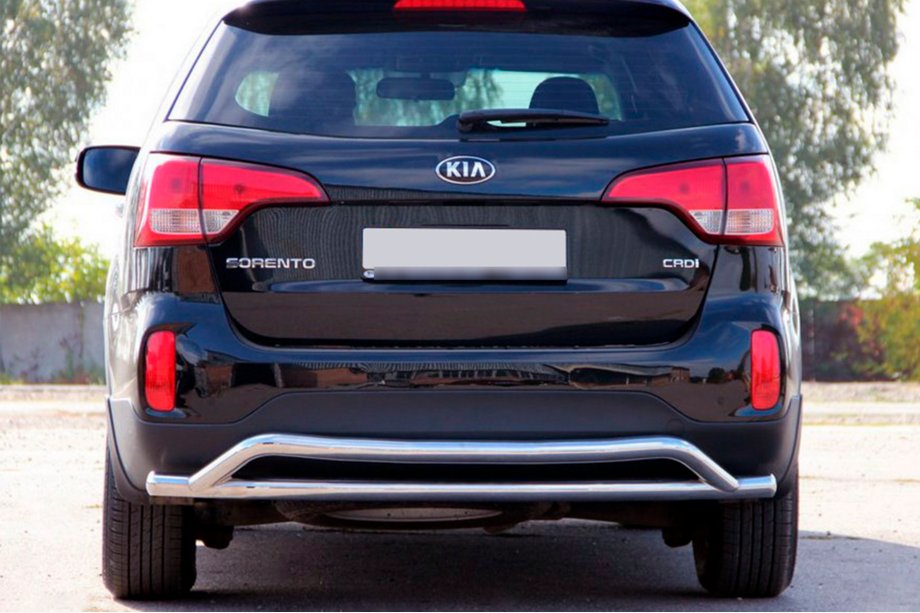 Kia Sorento II XM 2009-2014 рр. Задня дуга AK007-2 (нерж.) Фото 1