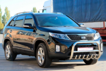 Kia Sorento II XM 2009-2014 рр. Кенгурятник WT021 (нерж.) фото 3