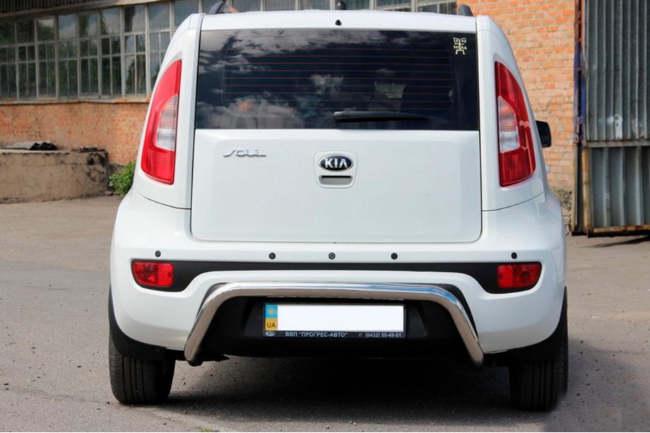 Kia Soul I 2008-2013 рр. Задня дуга AK002 (нерж) Фото 2