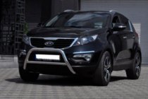 Kia Sportage 2010-2015 рр. Кенгурятник WT006 (нерж.) фото 3