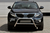 Kia Sportage 2010-2015 рр. Кенгурятник WT006 (нерж.) фото 1
