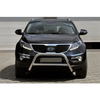 Кенгурятник WT006 (нерж.) Kia Sportage 2010-2015 рр. фото 1