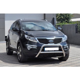 Кенгурятник WT006 (нерж.) Kia Sportage 2010-2015 рр. фото 2