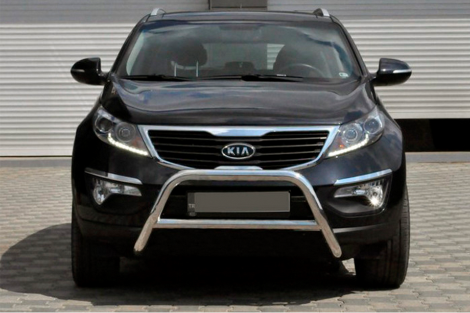 Kia Sportage 2010-2015 рр. Кенгурятник WT006 (нерж.) Image