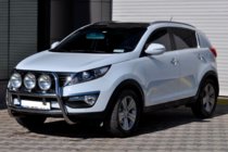 Kia Sportage 2010-2015 рр. Кенгурятник WT018 (нерж.) фото 3
