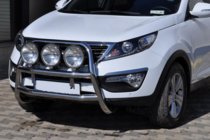 Kia Sportage 2010-2015 рр. Кенгурятник WT018 (нерж.) фото 1