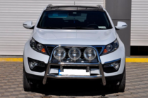 Kia Sportage 2010-2015 рр. Кенгурятник WT018 (нерж.) фото 2