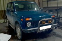 Lada Niva та Urban 1977- рр. Кенгурятник QT006 (нерж.) фото 4