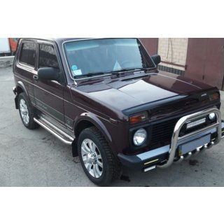 Кенгурятник QT006 (нерж.) Lada Niva та Urban 1977- рр. фото 2