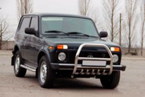 Lada Niva та Urban 1977- рр. Кенгурятник QT007 (нерж.) фото 4