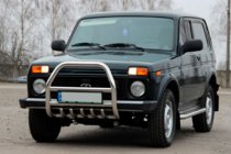 Lada Niva та Urban 1977- рр. Кенгурятник QT007 (нерж.) фото 5