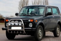 Lada Niva та Urban 1977- рр. Кенгурятник QT007 (нерж.) фото 6
