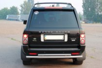 Range Rover III L322 2002-2012 рр. Задня дуга AK002-Подвійний (нерж.) фото 2