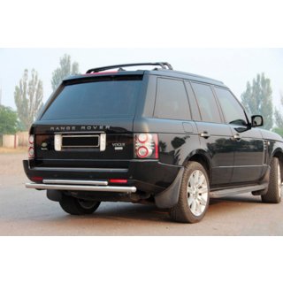 Задня дуга AK002-Подвійний (нерж.) Range Rover III L322 2002-2012 рр. фото 1