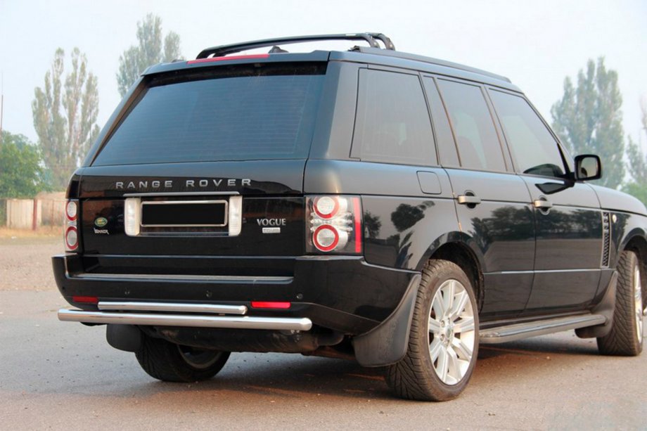 Range Rover III L322 2002-2012 рр. Задня дуга AK002-Подвійний (нерж.) Image