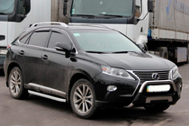 Lexus RX 2009-2015 рр. Бокові пороги Fullmond (2 шт, алюміній) фото 10