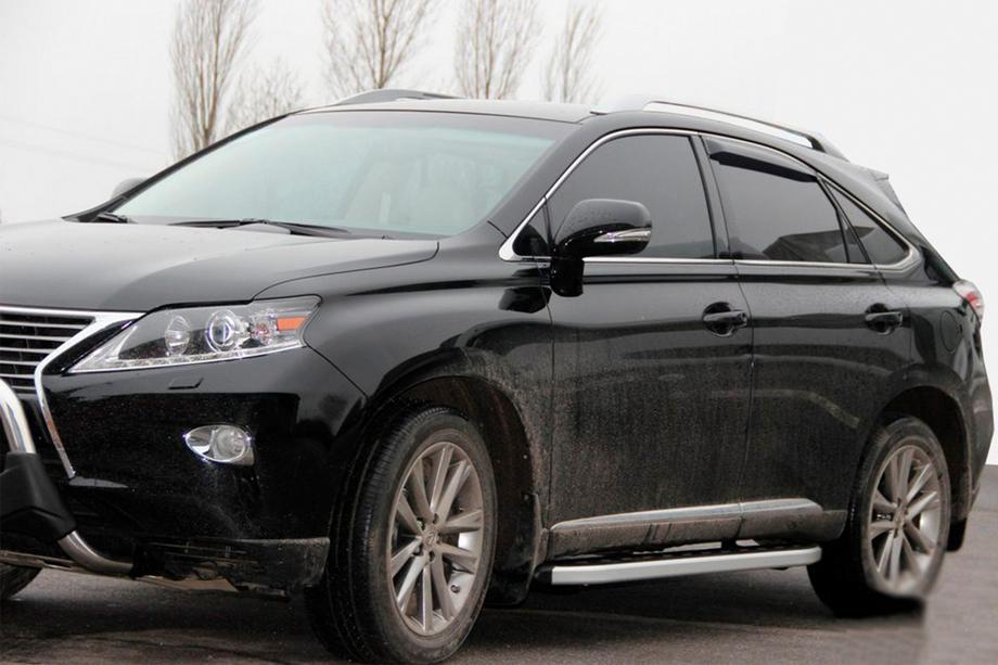 Lexus RX 2009-2015 рр. Бокові пороги Fullmond (2 шт, алюміній) Фото 3