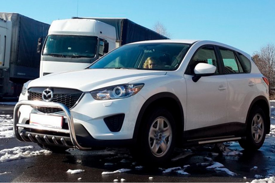 Mazda CX-5 2012-2017 рр. Передній захист WT021 (нерж.) Image