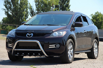 Mazda CX-7 2006-2012 рр. Передній захист WT003 (нерж.) фото 3
