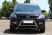 Mazda CX-7 2006-2012 рр. Передній захист WT003 (нерж.) фото 2