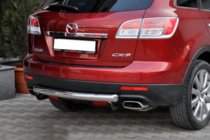 Mazda CX-9 2007-2016 рр. Задня дуга AK002 (нерж.) фото 2