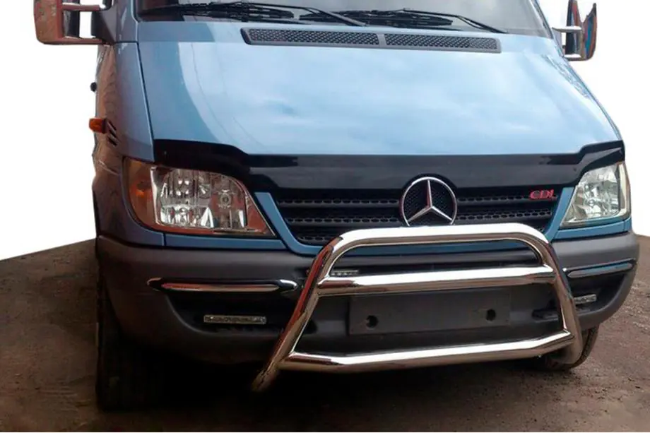Mercedes Sprinter W901/902/903/904/905 1995-2006 рр. Кенгурятник WT022 (нерж.) 2000-2006 Фото 1